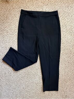 J.Crew Kate Black Straight Leg Pants | Size 12